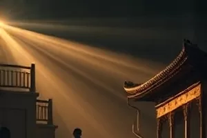 剧集雨季不打烊雨中便利店夜景的封面画面